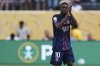 Paris Saint-Germain's Ousmane Dembele (10) applauds fans as he comes out during the Club World Cup semifinal soccer match between PSG and Real Madrid in East Rutherford, N.J., Wednesday, July 9, 2025. (AP Photo/Seth Wenig)