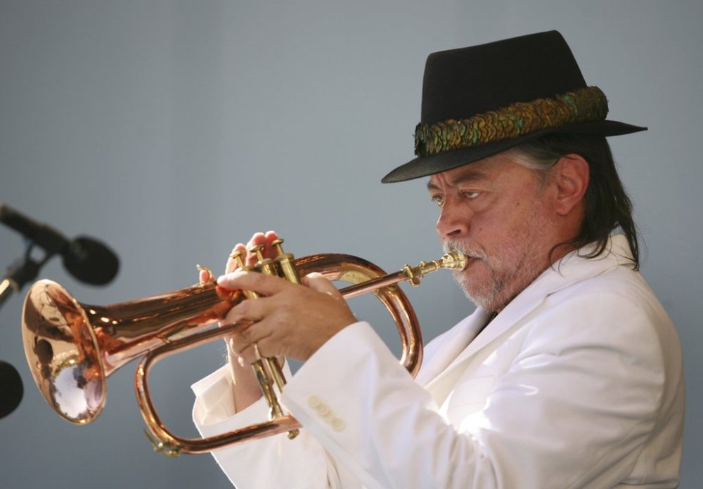 FILE - In this June 18, 2006 file photo, Chuck Mangione performs during the Playboy Jazz Festival in Los Angeles, Calif. (AP Photo/Lucas Jackson, file)