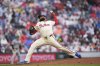 FILE - Philadelphia Phillies relief pitcher Jose Alvarado in action during a baseball game, May 4, 2025, in Philadelphia. (AP Photo/Matt Rourke, File)