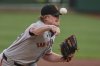 San Francisco Giants pitcher Logan Webb delivers during the first inning of a baseball game against the Pittsburgh Pirates in Pittsburgh, Tuesday, Aug. 5, 2025. (AP Photo/Gene J. Puskar)