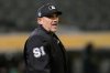 FILE - Umpire Brian Knight works during a spring training baseball game between the Oakland Athletics and the San Francisco Giants in Oakland, Calif., Monday, March 25, 2024. (AP Photo/Jeff Chiu, File)