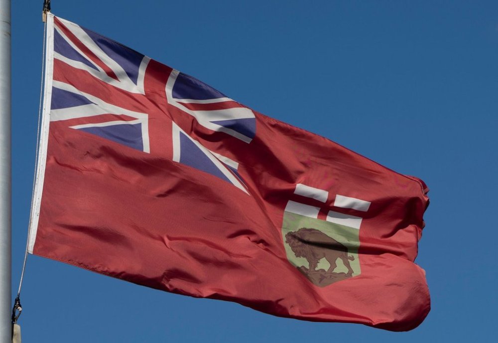 The flag of Manitoba flies on Monday, Nov. 1, 2021 in Ottawa. THE CANADIAN PRESS/Adrian Wyld
