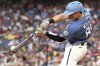 Washington Nationals' Drew Millas hits an RBI single during the second inning of a baseball game against the San Diego Padres, Saturday, July 19, 2025, in Washington. (AP Photo/Daniel Kucin Jr.)