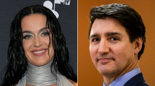 This composite image shows Katy Perry, left, in Elmont, N.Y. on Wednesday, Sept. 11, 2024, and former Canadian prime minister Justin Trudeau, right, in Ottawa, on Monday, Dec. 16, 2024. THE CANADIAN PRESS/AP-Evan Agostini/Invision, Justin Tang