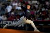FILE - Seattle Mariners starting pitcher Bryce Miller delivers during the first inning of a baseball game against the Los Angeles Angels, June 6, 2025, in Anaheim, Calif. (AP Photo/Eric Thayer, File)