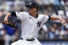New York Yankees pitcher Max Fried (54) throws during the first inning of a baseball game against the Chicago Cubs, Saturday, July 12, 2025, in New York. (AP Photo/Yuki Iwamura)