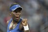 Victoria Mboko of Canada reacts during her game against Jessica Bouzas Maneiro of Spain during quarterfinal tennis action at the National Bank Open in Montreal, Monday, Aug. 4, 2025. THE CANADIAN PRESS/Christinne Muschi
