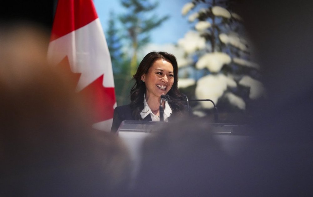 Minister of Women and Gender Equality and Secretary of State (Small Business and Tourism) Rechie Valdez takes part in an announcement for the Canada Strong Pass at the Canadian Museum of Nature in Ottawa on Monday, June 16, 2025. THE CANADIAN PRESS/Sean Kilpatrick