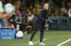 Canada's head coach Bev Priestman gestures during the Women's World Cup Group B soccer match between Australia and Canada in Melbourne, Australia, Monday, July 31, 2023. (AP Photo/Hamish Blair)