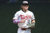Minnesota Twins center fielder Harrison Bader runs into the dugout during the ninth inning of baseball game against the Boston Red Sox, Wednesday, July 30, 2025, in Minneapolis. (AP Photo/Matt Krohn)