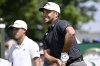 Xander Schauffele reacts to his tee shot on the first hold during the second round of the Travelers Championship golf tournament at TPC River Highlands, Friday, June 20, 2025, in Cromwell, Conn. (AP Photo/Jessica Hill)