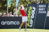 Captain Sergio Garcia, of Fireballs GC, hits his shot from the 10th tee during the second round of LIV Golf Dallas at Maridoe Golf Club , Saturday, June 28, 2025 in Carrollton, Texas. (LIV Golf via AP)