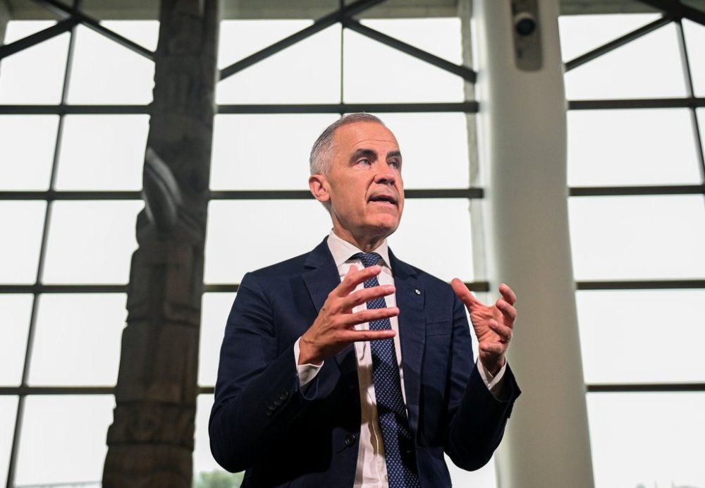 Prime Minister Mark Carney ahead of the First Nations Summit at the Canadian Museum of History in Gatineau, Que., on Thursday, July 17, 2025. THE CANADIAN PRESS/Spencer Colby