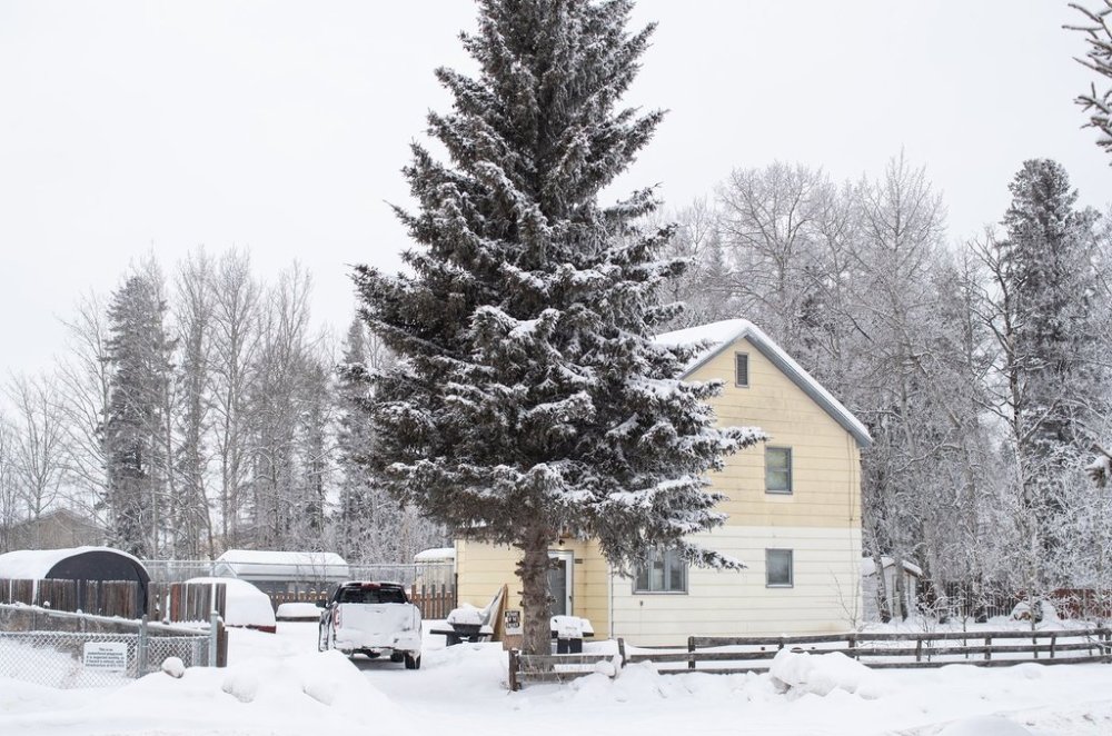 The house where Prime Minister Mark Carney grew up is shown in Fort Smith, N.W.T., on Saturday, Jan. 27, 2024. THE CANADIAN PRESS/Jason Franson