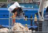 Debris from the Titan submersible, recovered from the ocean floor near the wreck of the Titanic, is unloaded from the ship Horizon Arctic at the Canadian Coast Guard pier in St. John’s, N.L., on Wednesday, June 28, 2023. THE CANADIAN PRESS/Paul Daly