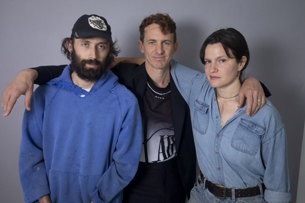 James Krivchenia, from left, Buck Meek, and Adrianne Lenker of the band Big Thief pose for a portrait on Tuesday, Sept. 2, 2025, in New York. (Photo by Andy Kropa/Invision/AP)