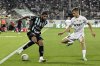 FILE - St. Gallen's Willem Geubbels, left, cuts the ball back as Slask Wroclaw's Tommaso Guercio defends during the UEFA Conference League soccer match against Slask Wroclaw, Wednesday, Aug. 7, 2024, in St. Gallen, Switzerland. (Gian Ehrenzeller/Keystone via AP, File)