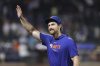 New York Mets pitcher Nolan McLean reacts after defeating the Philadelphia Phillies during a baseball game, Wednesday, Aug. 27, 2025, in New York. (AP Photo/Pamela Smith)
