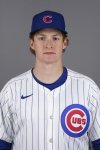 This is a 2025 photo of outfielder Owen Caissie of the Chicago Cubs baseball team. This image reflects the Cubs active roster as of Monday, Feb. 17, 2025, in Mesa, Ariz., when this image was taken. (AP Photo/Ross D. Franklin)