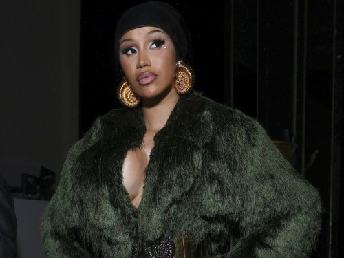 FILE - Cardi B attends the Balmain Spring/Summer 2025 collection presented in Paris on Sept. 25, 2024. (Photo by Vianney Le Caer/Invision/AP, File)