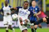 FILE - Verona's Jackson Tchatchoua plays the ball during the Serie A soccer match between Inter Milan and Hellas Verona at the San Siro Stadium, in Milan, Italy, Saturday, May 3, 2025. (AP Photo/Antonio Calanni, File)