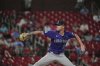 Colorado Rockies starting pitcher Kyle Freeland throws during the seventh inning of a baseball game against the St. Louis Cardinals Tuesday, Aug. 12, 2025, in St. Louis. (AP Photo/Jeff Roberson)