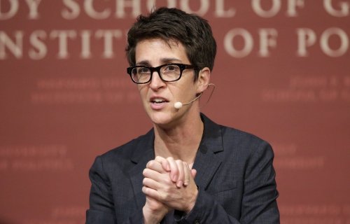 FILE - MSNBC television anchor Rachel Maddow, host of the Rachel Maddow Show, moderates the 