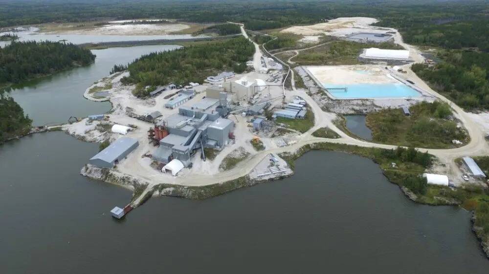 The Tanco lithium mine near Lac du Bonnet. (Sinomine Resource Group / Free Press files)