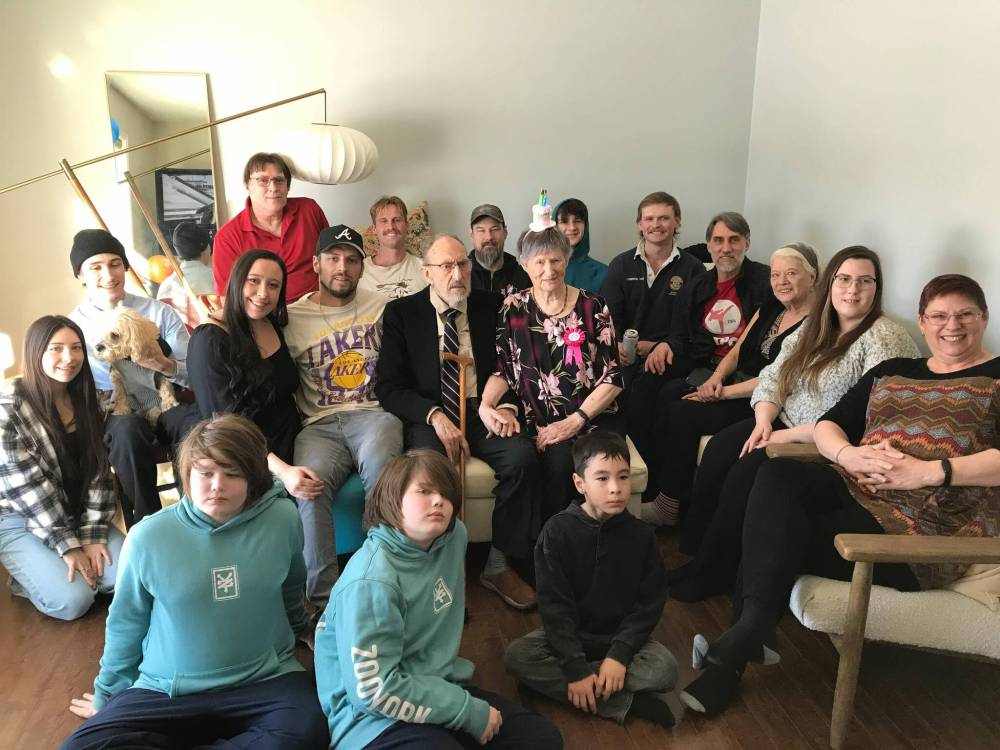 Supplied
Read and wife Alicia with their children, grandchildren and great-grandchildren.