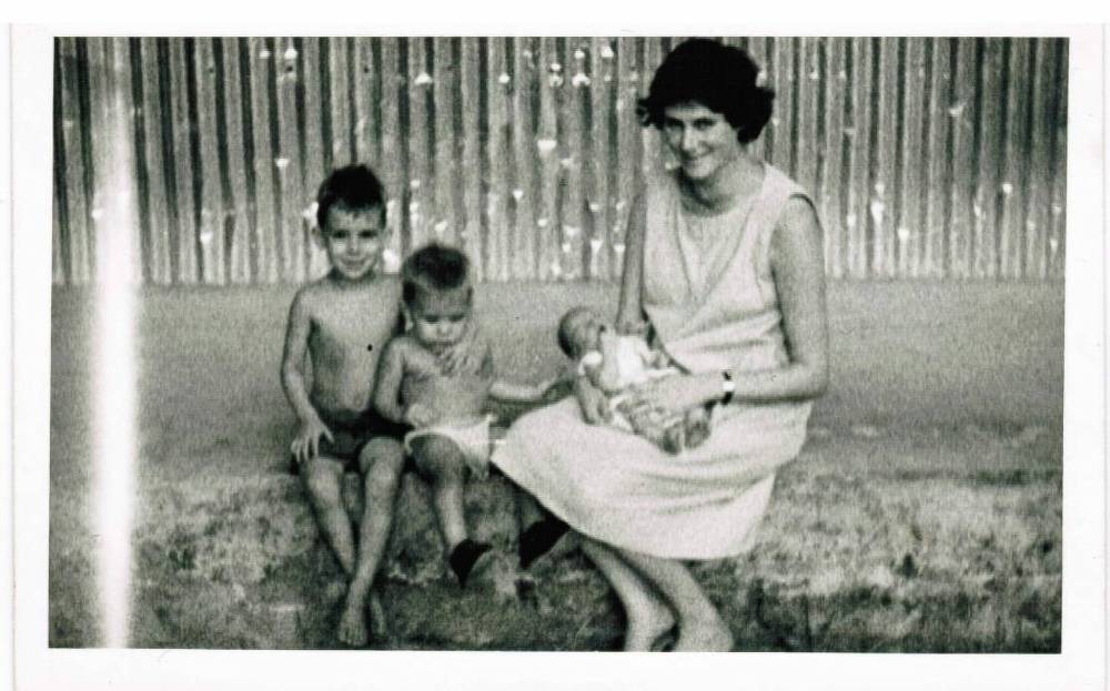 Supplied
David, Peter, and Michael with their mother Alicia in Nigeria in 1964.