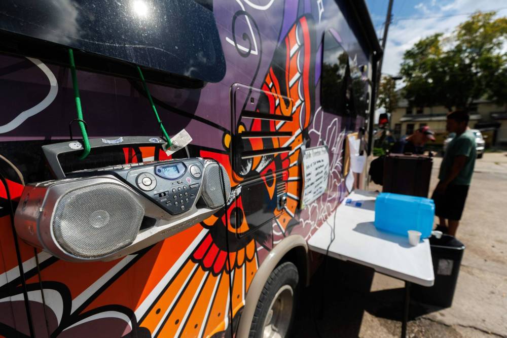 MIKE DEAL / FREE PRESS FILES
Sunshine House’s RV was totalled in a hit-and-run on July 2.