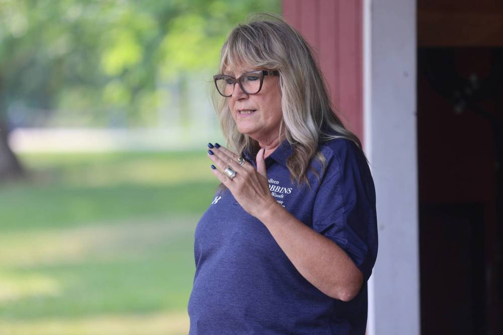 ALEX LAMBERT / BRANDON SUN
Tory candidate Colleen Robbins