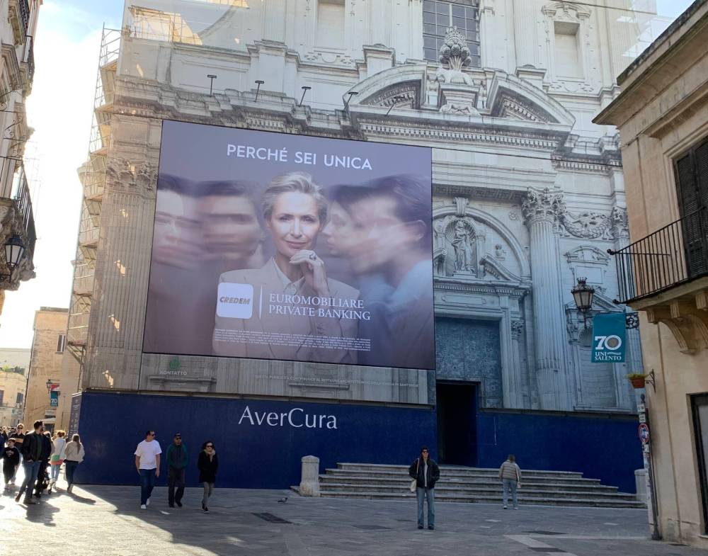 Pam Frampton
Ads featuring confident older women, like this one in Lecce, Italy, with the message ‘Because you’re unique’ — are too few and far between.