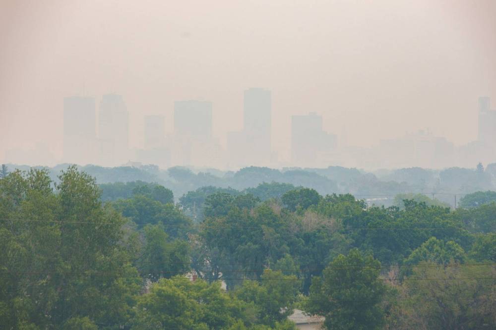 MIKE DEAL / FREE PRESS FILES
Winnipeg recorded its smokiest month ever, with 189 smoke hours in July.