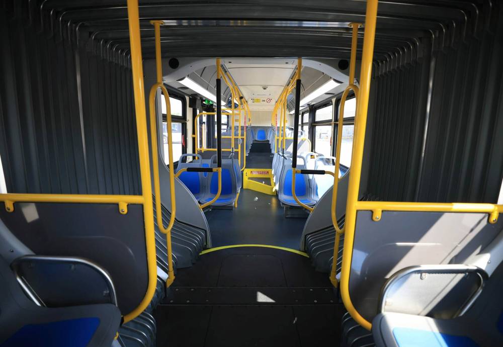 Ruth Bonneville / Free Press
The hydrogen fuel cell buses can drive up to 24 hours without refuelling, while the battery electric ones can drive for 10 to 15 hours without recharging.