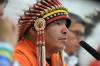 Ruth Bonneville / Free Press 
                                Garden Hill Chief Dino Flett said the community alerted the province when smoke was spotted five days before the blaze spread close to the First Nation and forced everyone to leave.