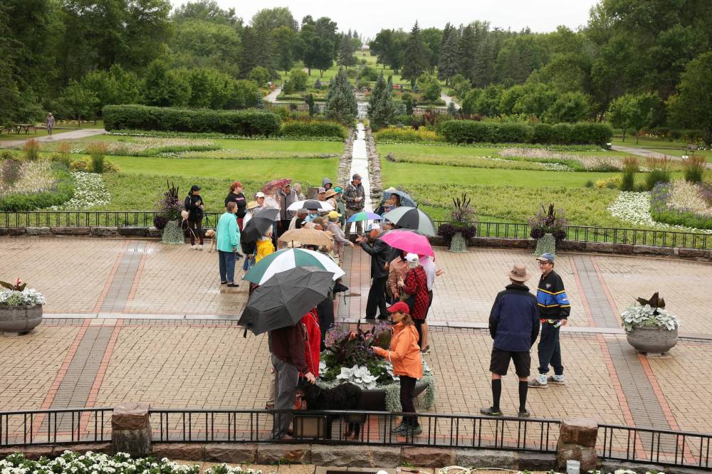 It was the first time in decades the International Peace Garden hosted the event. (Tim Smith/The Brandon Sun)