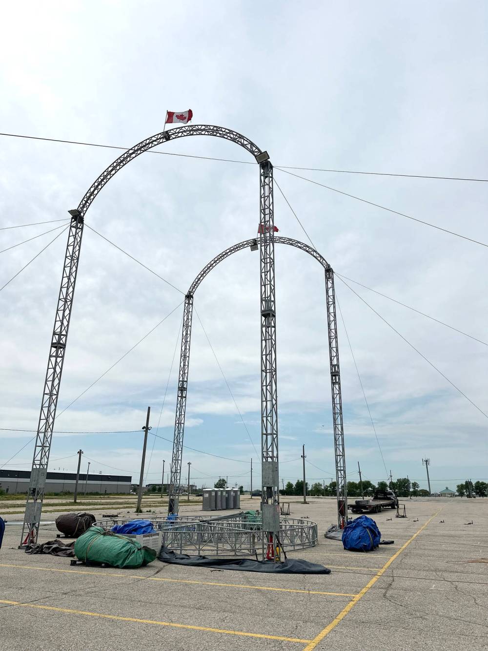 SUPPLIED
Europa Super Circus started setting up at Assiniboia Downs Wednesday morning.