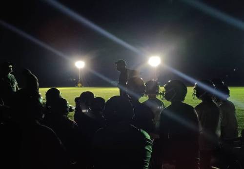 SUPPLIED
                                This will be the fourth season the Springfield Collegiate Sabres kick off the high school football season with a midnight practice. The tradition was introduced by head coach Tom Walls back in 2022.
