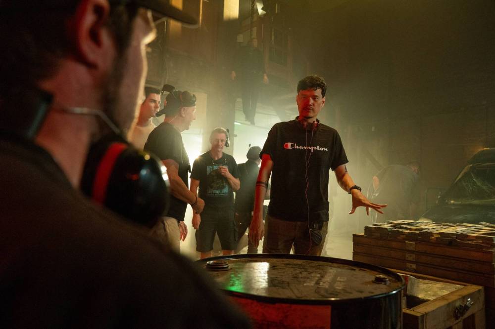 Supplied
Director Timo Tjahjanto on the set of Nobody 2, which was filmed in Manitoba last year.