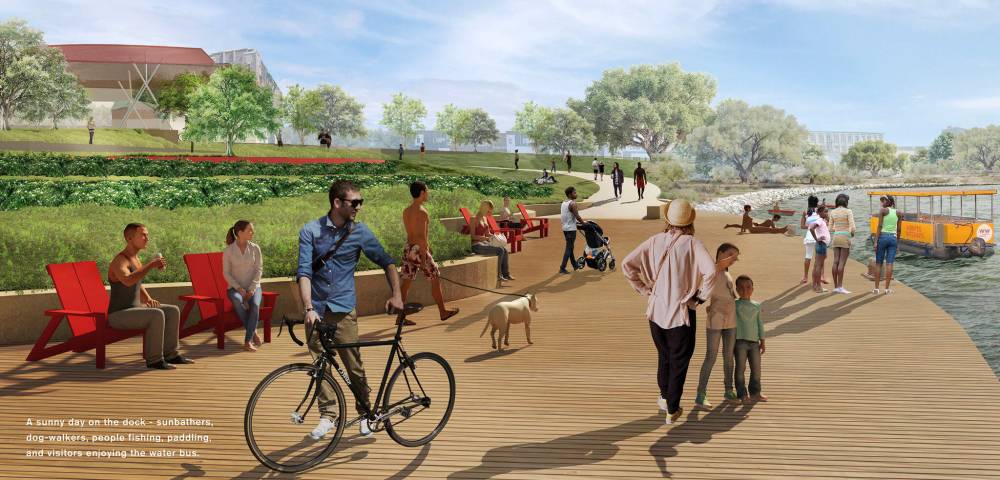 SUPPLIED
A rendering shows how the Alexander Docks site would appear after the redesign.