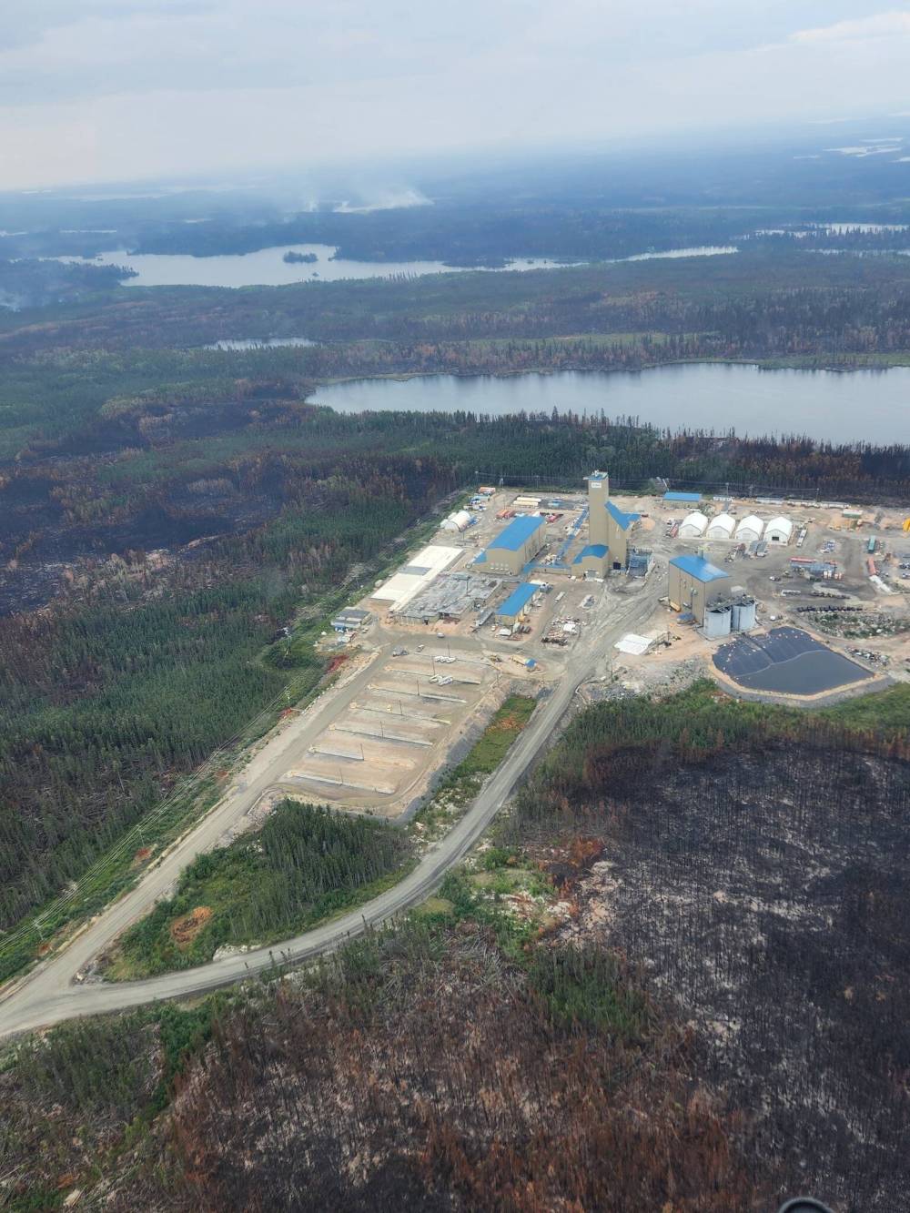 TOWN OF SNOWLAKE / FACEBOOK
Aerial photos of Snow Lake which was evacuated July 10 for the second time this wildfire season.