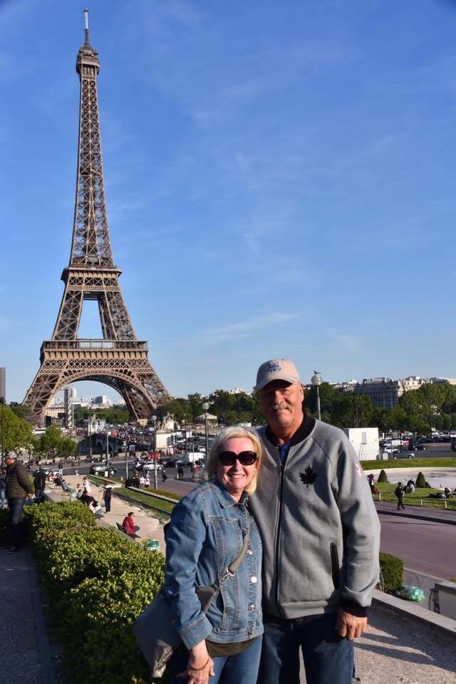 SUPPLIED
Ron Gustafson and his wife, Monica, in Paris.