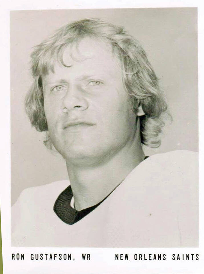 SUPPLIED
Ron Gustafson during his time with the NFL’s New Orleans Saints.