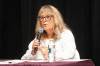 13082025 Colleen Robbins of the PC Party of Manitoba speaks during the Souris & Glenwood Chamber of Commerce byelection debate with Ray Berthelette of the NDP and Stephen Reid of the Manitoba Liberal Party at the Avalon Theatre in Souris on Wednesday evening. (Tim Smith/The Brandon Sun)