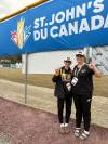 Supplied
                                Kirsten Giesbrecht (left) and Mya Richard of Team Manitoba’s female baseball team. It’s ‘awesome’ to play on a female baseball team says Richard, who hails from Elie.