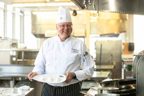 Red River Polytech instructor Karl Oman is a big egg fan. (Mikaela MacKenzie / Free Press)