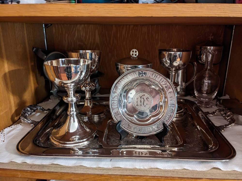 SUPPLIED
A number of unique communion plates and cups were stolen from All Saints Anglican Church between the afternoon of July 29 and the morning of July 30.