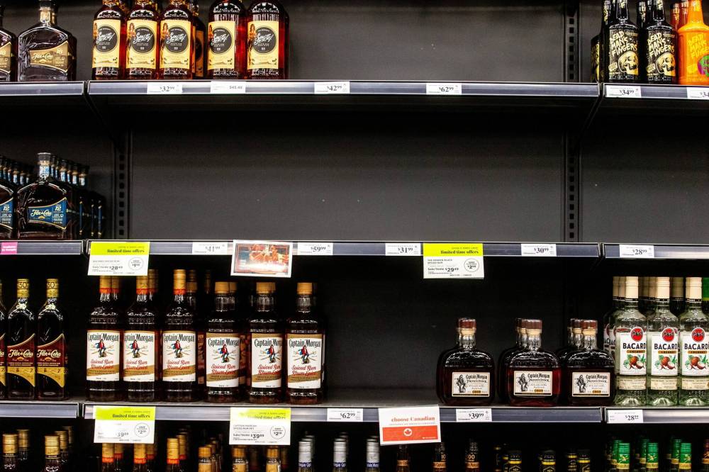 MIKAELA MACKENZIE / FREE PRESS FILES
The ban on products made in the U.S. included 409 spirits and 341 wines, as well as beers and other tipples bought and paid for by the publicly owned corporation.