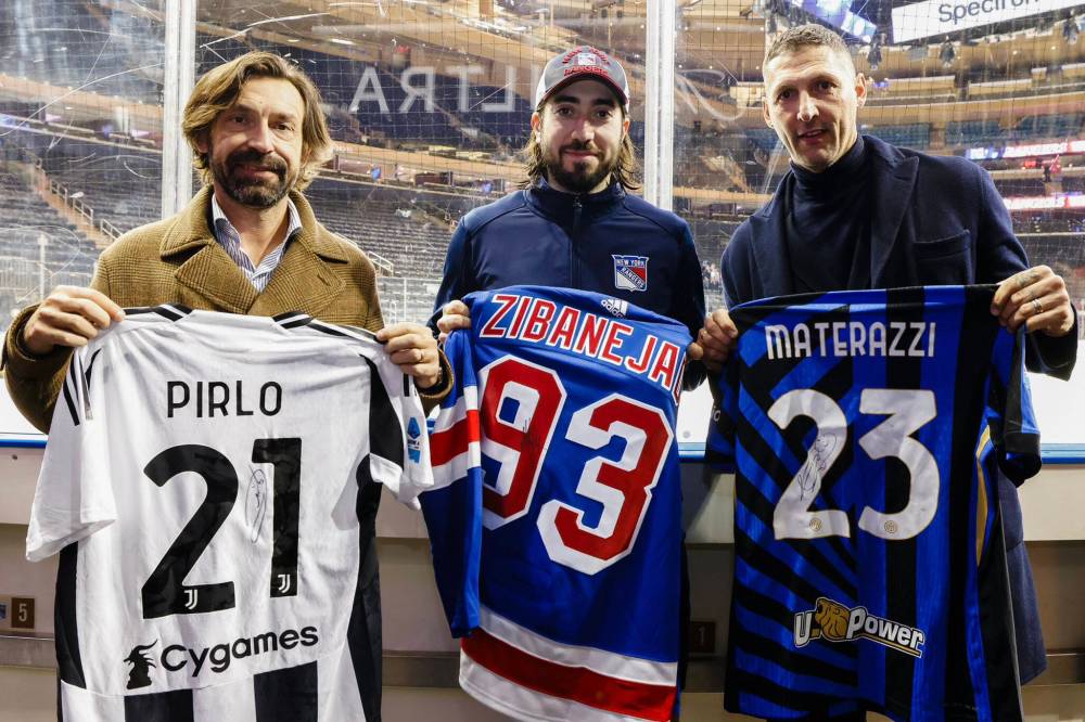 INSTAGRAM
The Content Collaboration Partnership between the NHL and Serie A was sparked by a viral Instagram post that showed New York Rangers’ Mika Zibanejad exchanging jerseys with Italian World Cup winners Andrea Pirlo and Marco Materazzi back in March.